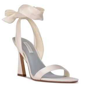 Nine West Kelsie Ankle Wrap Heeled Dress Sandals New Size 12